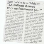 Courrier vendéen du 5 novembre 2009